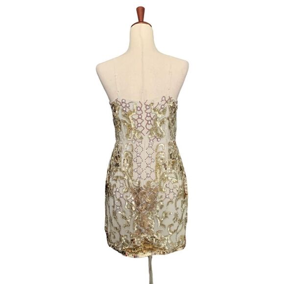 Asos Design Edition Pearl Placement Cami Mini Dress | Size 6 - Picture 11 of 12